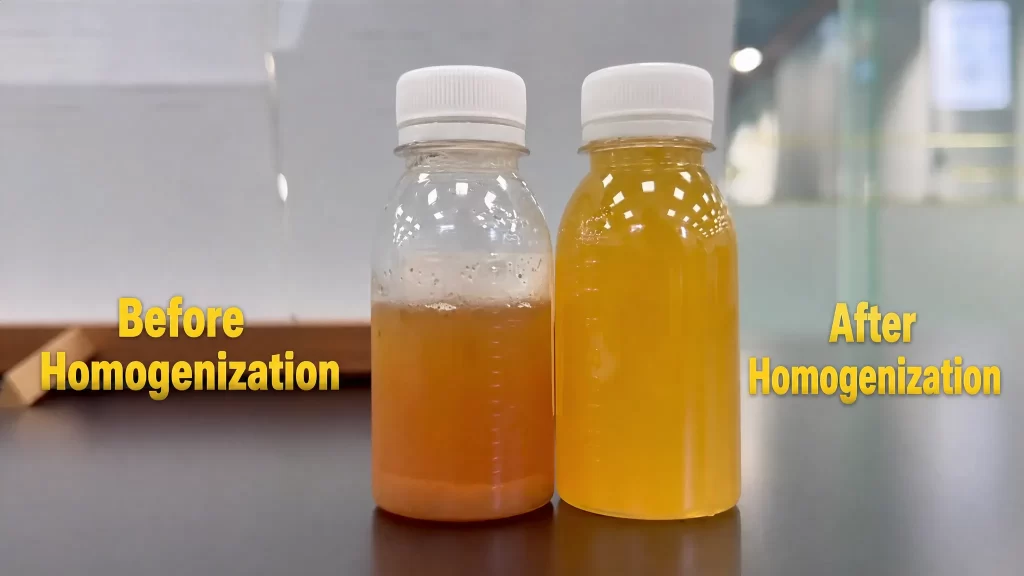 Microfluidizer for 14-Day Orange Juice Stability